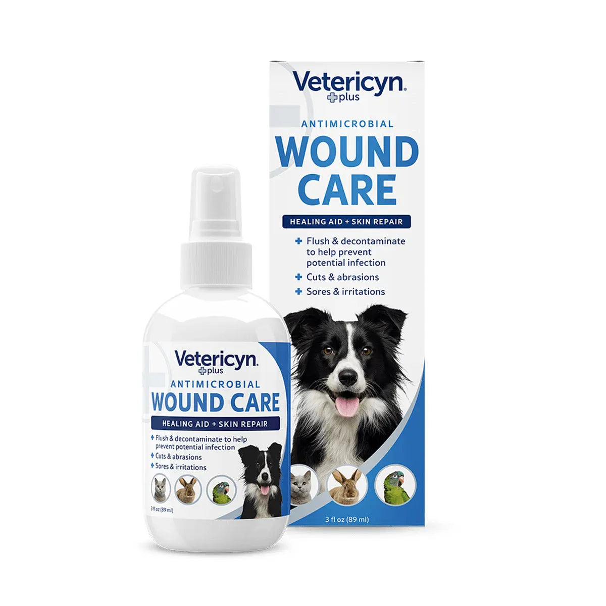 VETERICYN PLUS ANTIMICROBIAL ALL ANIMAL WOUND AND SKIN CARE VETERICYN
