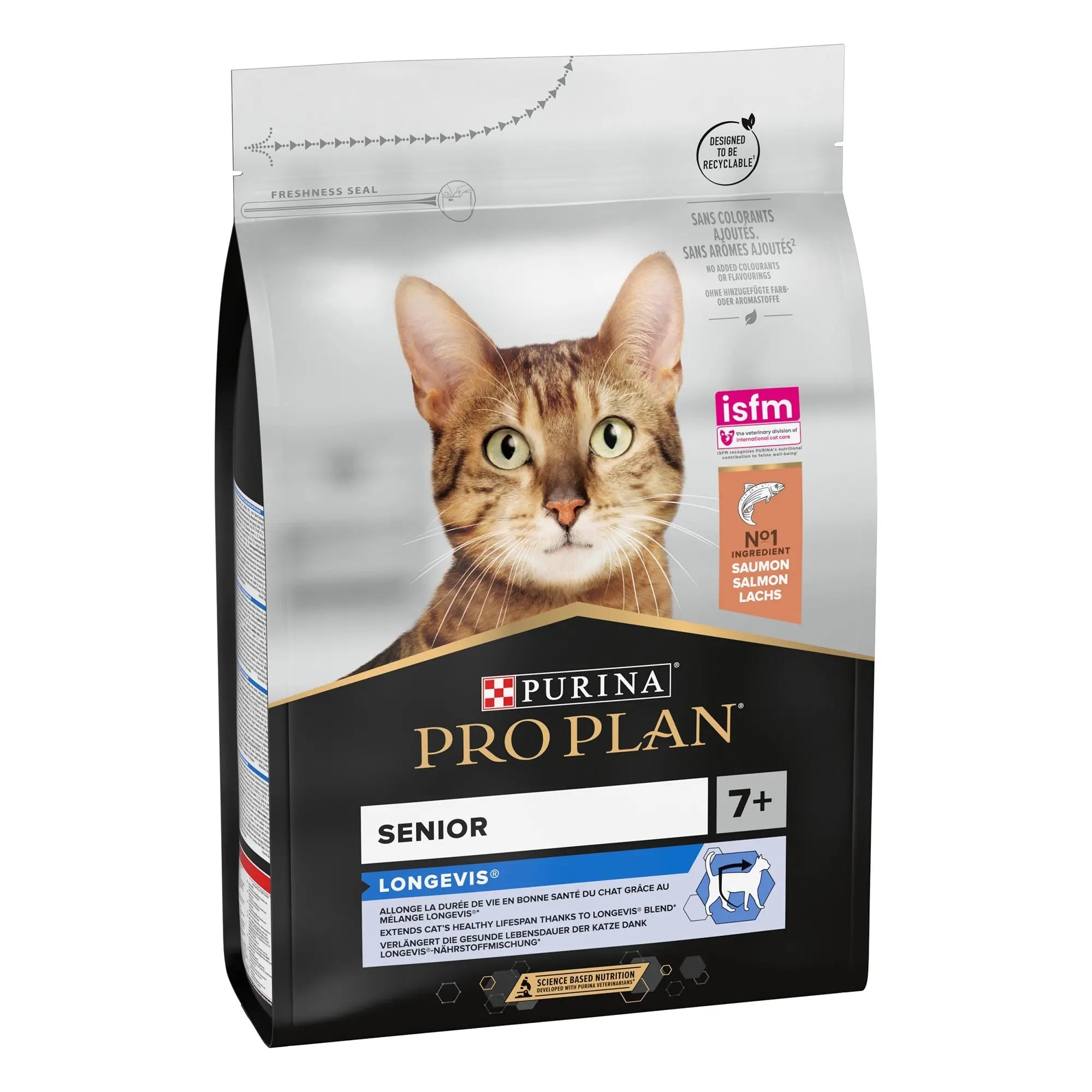 PURINA PRO PLAN ORIGINAL SENIOR 7+ YEARS CAT SALMON WITH LONGEVIS 3 KG PetFit.ae