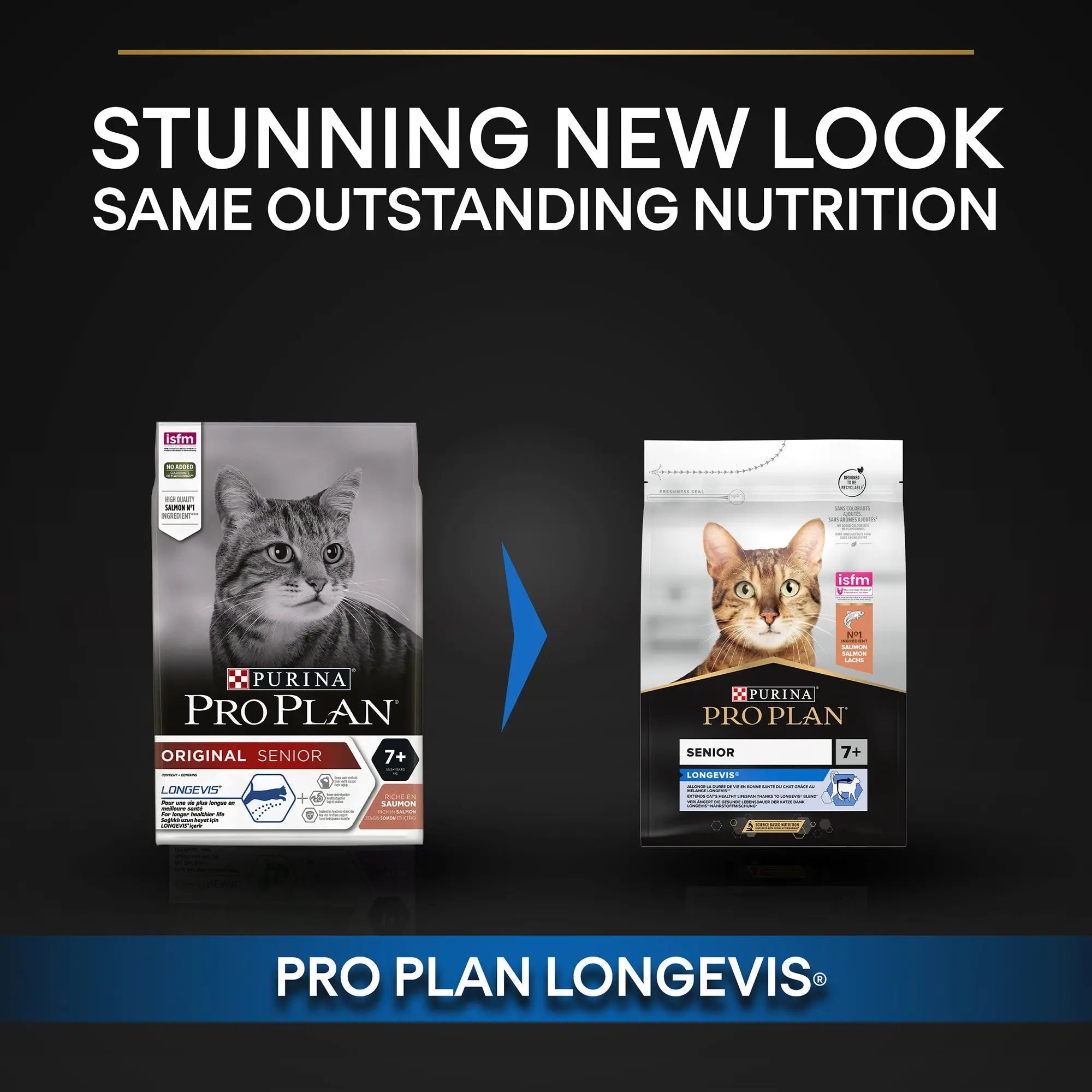 PURINA PRO PLAN ORIGINAL SENIOR 7+ YEARS CAT SALMON WITH LONGEVIS 3 KG PetFit.ae