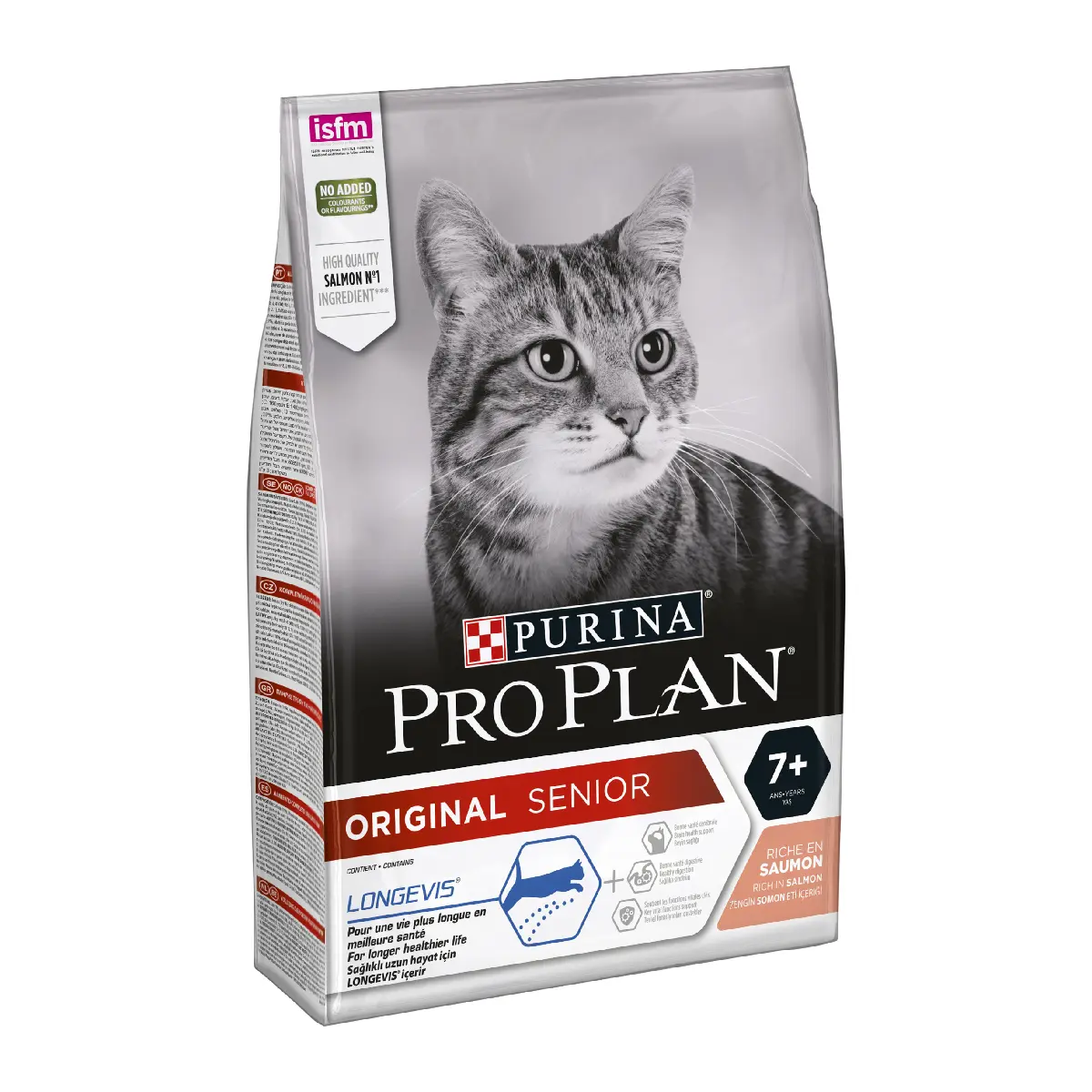 PURINA PRO PLAN ORIGINAL SENIOR 7+ YEARS CAT SALMON WITH LONGEVIS 3 KG PetFit.ae